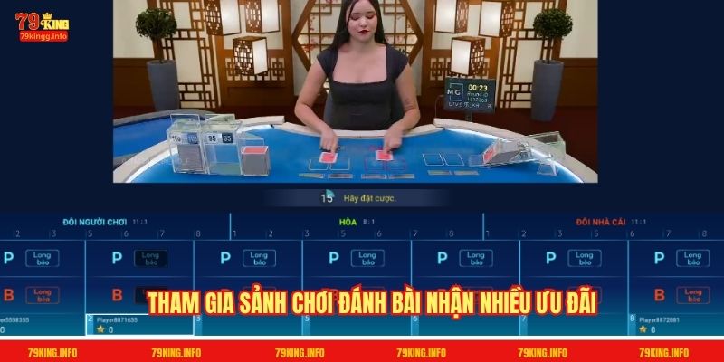 Tham gia sảnh chơi đánh bài nhận nhiều ưu đãi